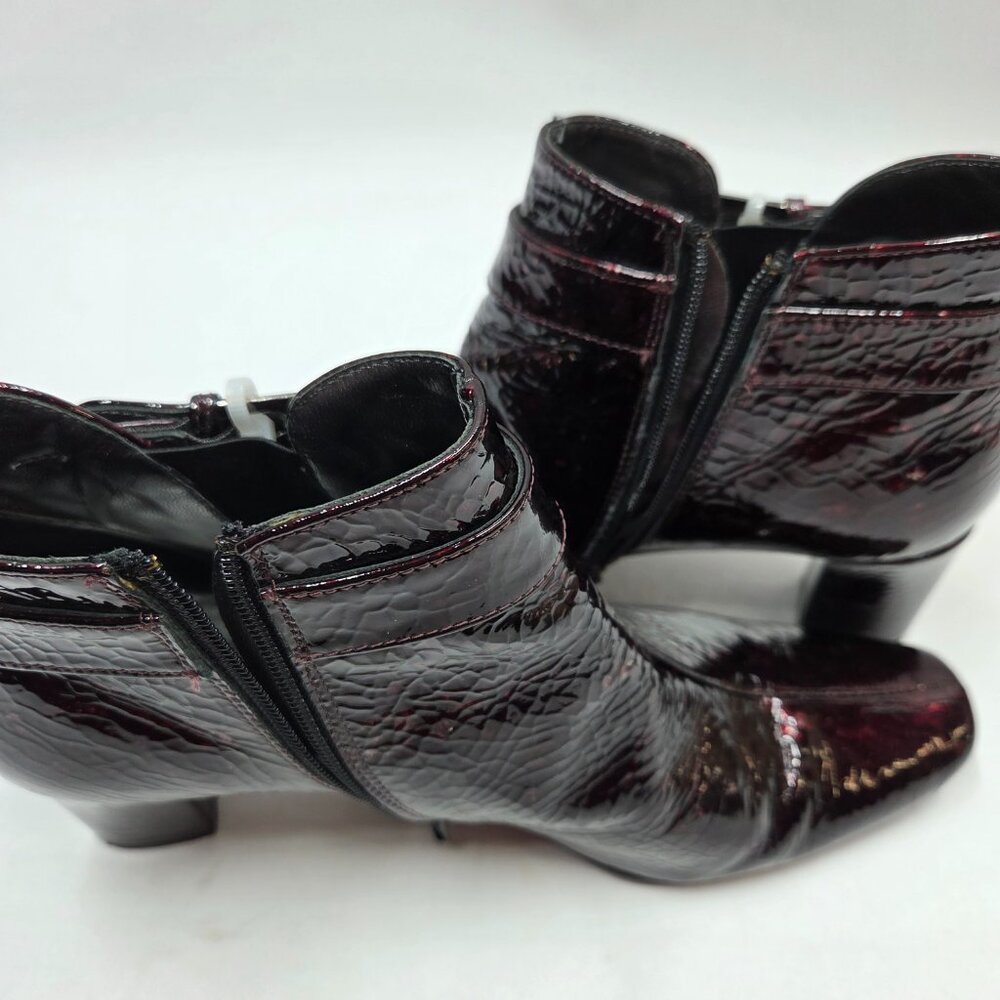 Roberto Capucci Womens Size 8 Ankle Boots Side Zip Up Buckle Speckle Pattern - Picture 9 of 16